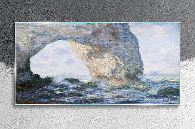 The Manneporte Monet Glass Wall Art