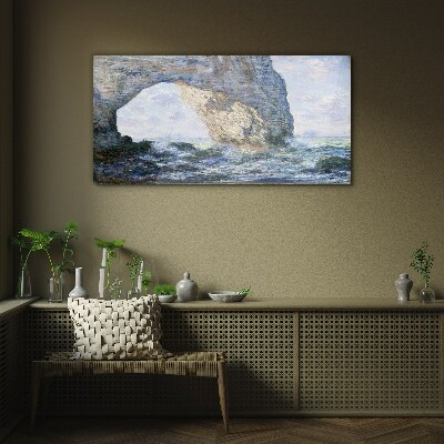 The Manneporte Monet Glass Wall Art
