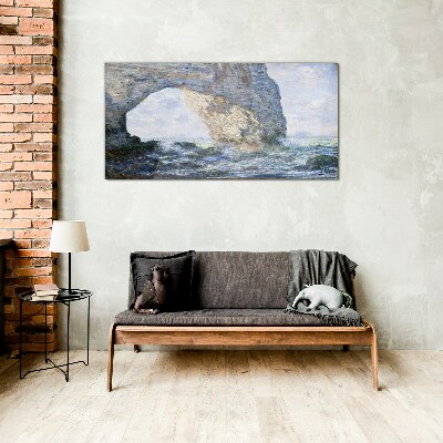 The Manneporte Monet Glass Wall Art