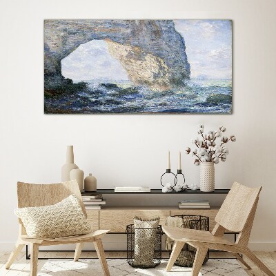 The Manneporte Monet Glass Wall Art