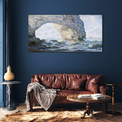The Manneporte Monet Glass Wall Art