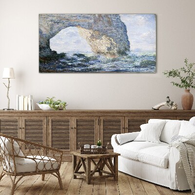 The Manneporte Monet Glass Wall Art
