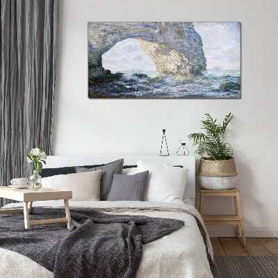 The Manneporte Monet Glass Wall Art