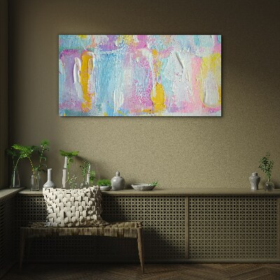 Pastel emotions in abstraction Glass Wall Art