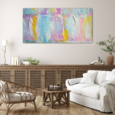 Pastel emotions in abstraction Glass Wall Art