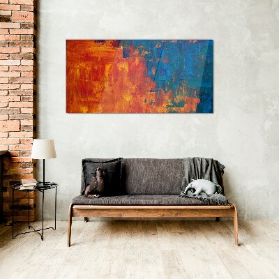 Modern abstract Glass Wall Art