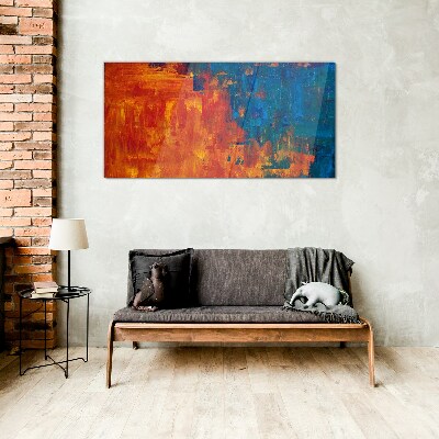 Sunset colors Glass Wall Art
