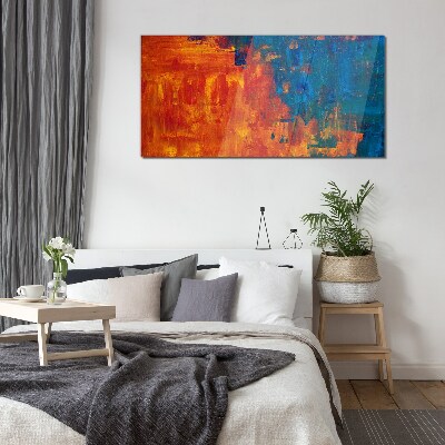 Sunset colors Glass Wall Art