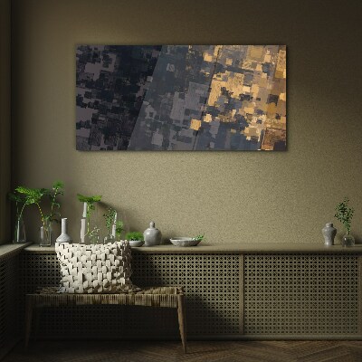 Modern abstraction Glass Wall Art