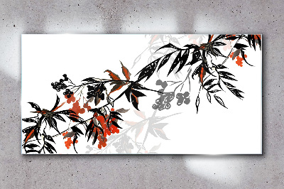 An elegant plant composition Glass Wall Art