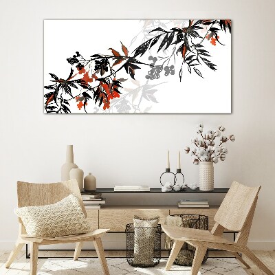 An elegant plant composition Glass Wall Art