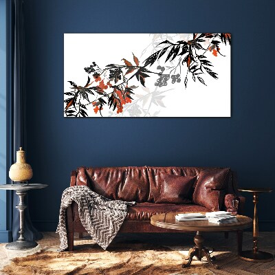 An elegant plant composition Glass Wall Art