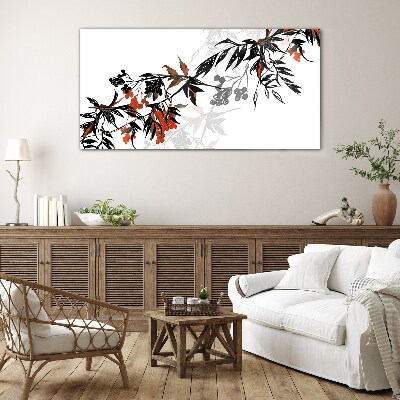 An elegant plant composition Glass Wall Art
