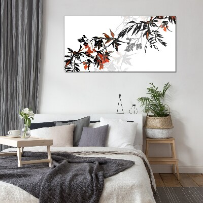 An elegant plant composition Glass Wall Art