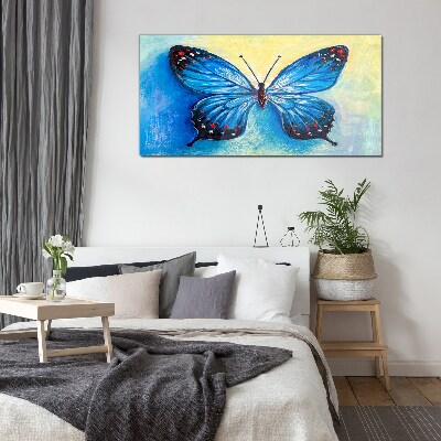 Insect butterfly worm Glass Wall Art