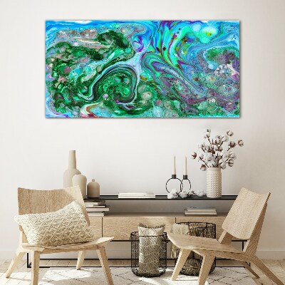 Abstract Glass Wall Art