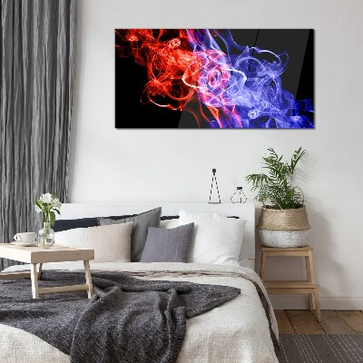 Modern smoke Glass Wall Art