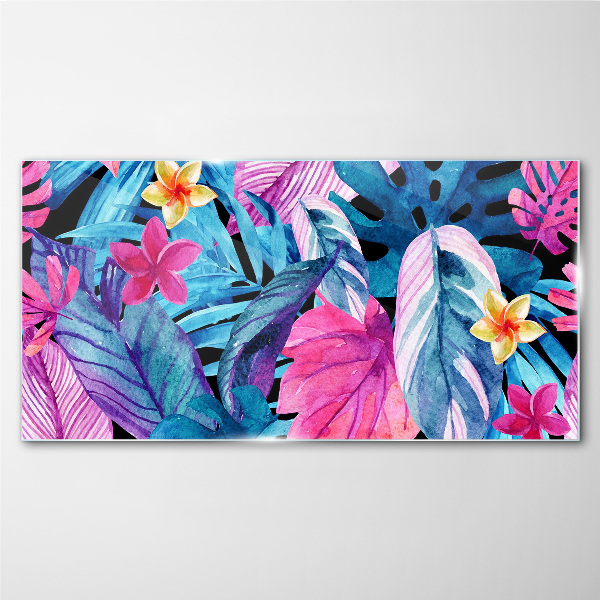 Tropical paradise Glass Wall Art