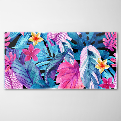 Tropical paradise Glass Wall Art