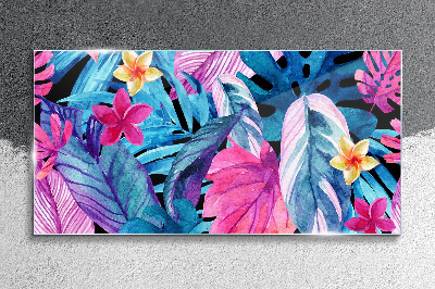 Tropical paradise Glass Wall Art