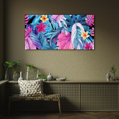 Tropical paradise Glass Wall Art