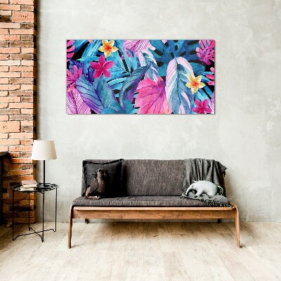 Tropical paradise Glass Wall Art