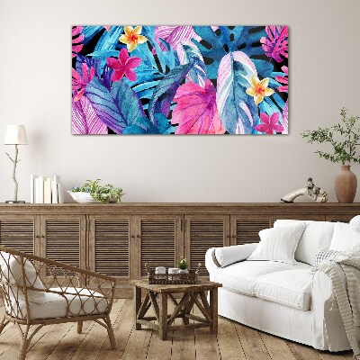 Tropical paradise Glass Wall Art