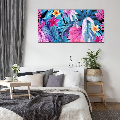 Tropical paradise Glass Wall Art