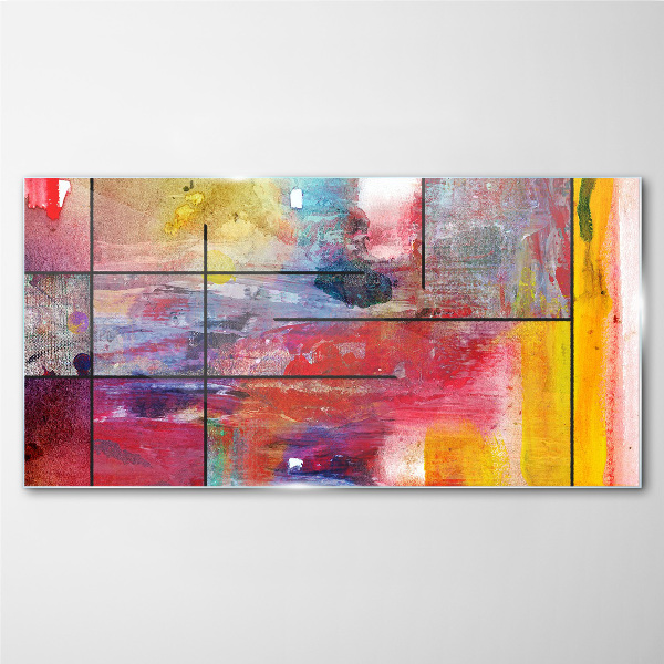Colors in motion Glass Wall Art