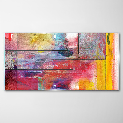 Colors in motion Glass Wall Art