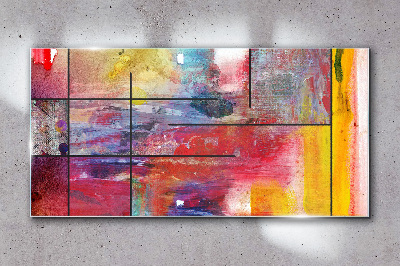 Colors in motion Glass Wall Art