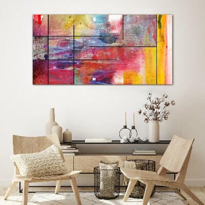 Colors in motion Glass Wall Art