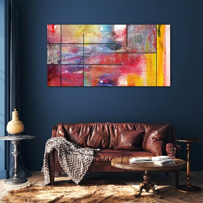 Colors in motion Glass Wall Art