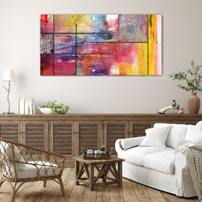 Colors in motion Glass Wall Art