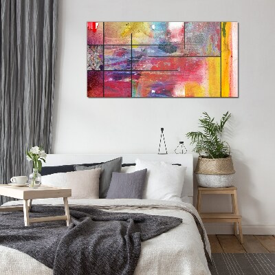 Colors in motion Glass Wall Art