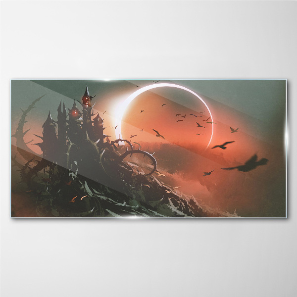 Castle in the Dark Glass Wall Art