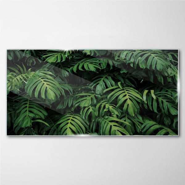 Green jungle Glass Wall Art