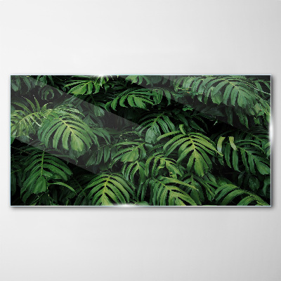 Green jungle Glass Wall Art