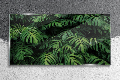Green jungle Glass Wall Art