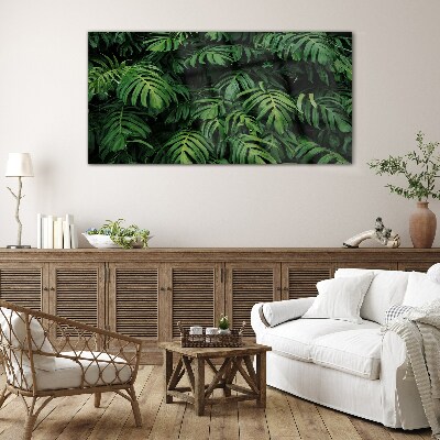 Green jungle Glass Wall Art