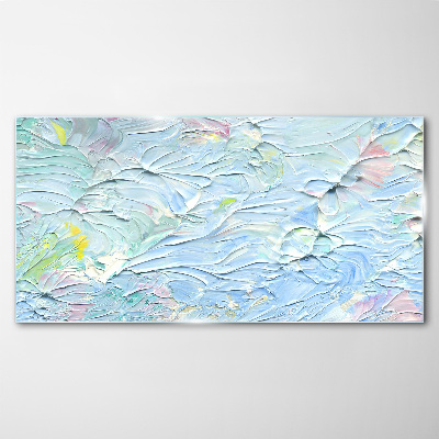 Pastel waves of emotions Glass Wall Art