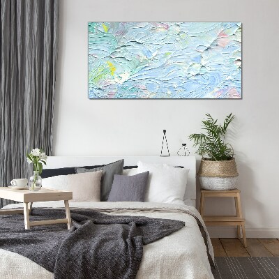 Pastel waves of emotions Glass Wall Art