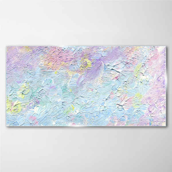 Pastel landscape of emotions Glass Wall Art