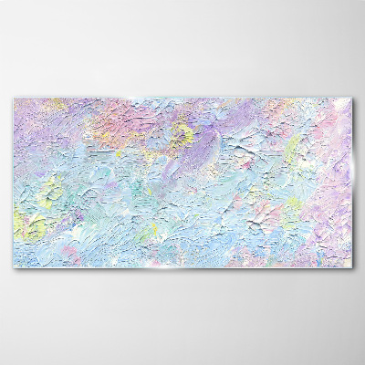 Pastel landscape of emotions Glass Wall Art