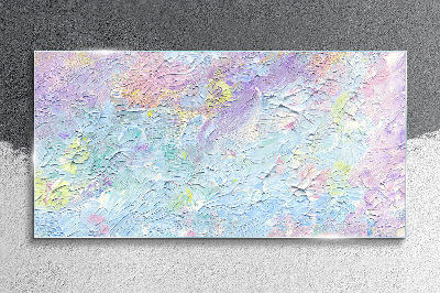 Pastel landscape of emotions Glass Wall Art