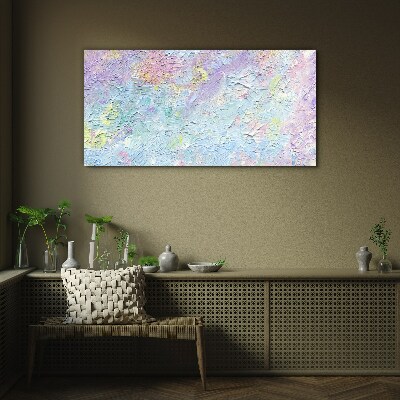 Pastel landscape of emotions Glass Wall Art