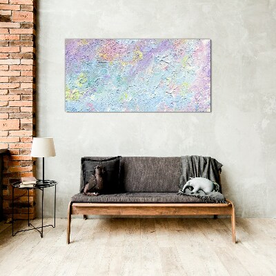 Painting abstraction Glass Wall Art