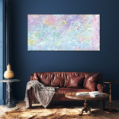 Pastel landscape of emotions Glass Wall Art