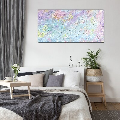 Pastel landscape of emotions Glass Wall Art