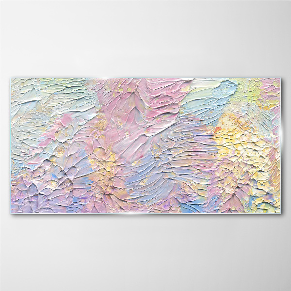 Pastel Flowers in Motion Glass Wall Art